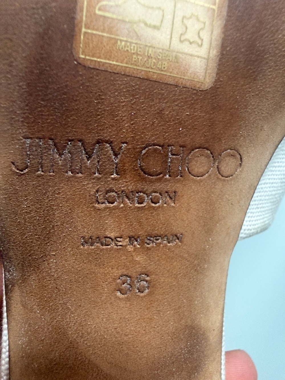 Jimmy Choo Floral Canvas Open-Toe Mules - White with Pink, Purple, Yellow, Green - Picture 3 of 6